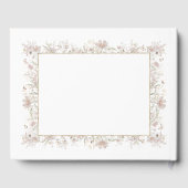 赤面とセージ・ワイルドフラワー春の結婚式 ゲストブック (裏面)