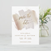 赤面とテラコッタブラシストロミニマルック結婚ス セーブザデート (スタンド正面)