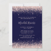 赤面とネイビーシャンパントースト50thバースデーパーティー 招待状 (裏面)