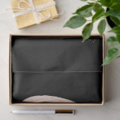 赤面とネイビーフローラエフェメラシリーズデザイン6 薄葉紙 (ギフト)