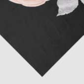 赤面とネイビーフローラエフェメラシリーズデザイン6 薄葉紙 (詳細)