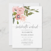 赤面とバラ金ゴールドバチェロレッテ週末の日程 招待状 (正面)