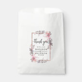 赤面とバラ金ゴールドフレームフローラ結婚ズサンキュー フェイバーバッグ (正面)