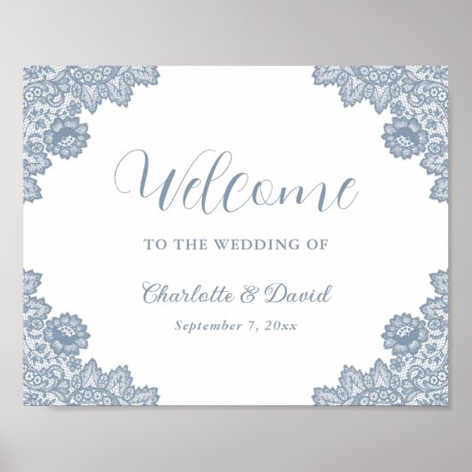 赤面とブラック結婚のウェルカムサイン ポスター (正面)