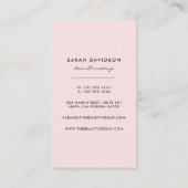 赤面とブラック |ジオメトモダンリ垂直 名刺 (裏面)