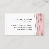 赤面とブラック |ジオメトモダンリ 名刺 (正面)