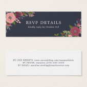赤面とブルゴーニュの花 – RSVP詳細 (正面&裏面)