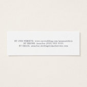 赤面とブルゴーニュの花 – RSVP詳細 (裏面)