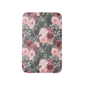 赤面とブルゴーニュバラオンチャコールブラック バスマット (正面縦)