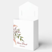 赤面とブルゴーニュ水彩牡丹ブライダルシャワー フェイバーボックス (オープン)