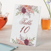 赤面とブルゴーニュ水彩牡丹結婚の 台座サイン (インサイチュ)