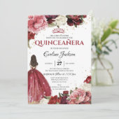 赤面とブルゴーニュ牡丹マルサラプリンセスドレス 招待状 (スタンド正面)