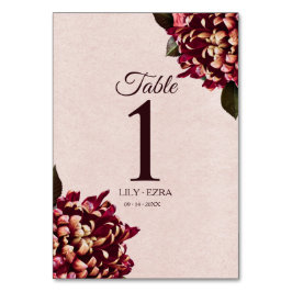 赤面とブルゴーニュ テーブルナンバー