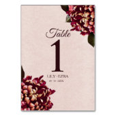 赤面とブルゴーニュ テーブルナンバー (裏面)