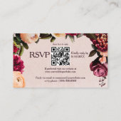 赤面とブルゴーニュRSVP エンクロージャーカード (裏面)