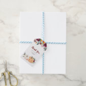 赤面とマルサラフローラパンプキンサンキューラベル ギフトタグ (より糸付き)