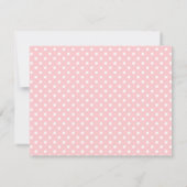 赤面とモダングレーエレファントガールベビーシャワー サンキューカード (裏面)