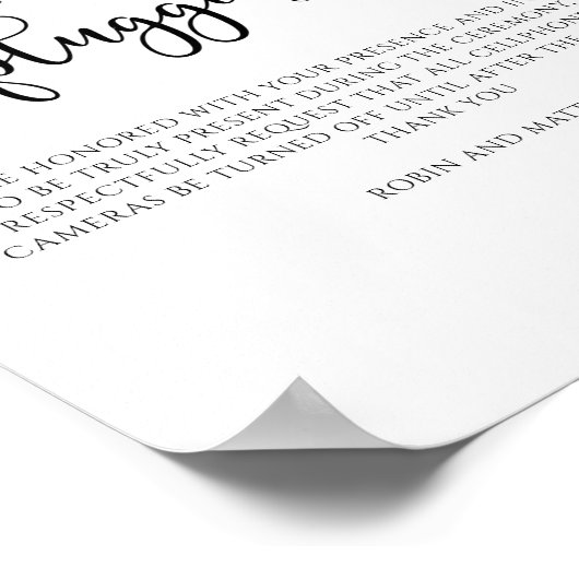 赤面と桃のフローラ、差し込み式の標識 ポスター (角)