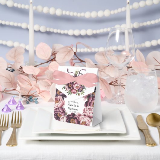 赤面と梅牡丹リース結婚ズ フェイバーボックス (ウェディング)