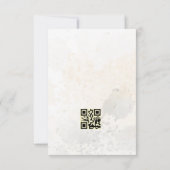 赤面と植物金ゴールド応答カード 出欠カード (裏面)