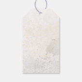 赤面と植物黄金離れのラベル ギフトタグ (裏面)