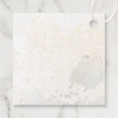 赤面と植物黄金離れメッセージカード フェイバータグ (裏面)