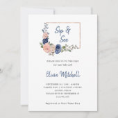 赤面と海軍のフローラジオメトリ| Sipと参照 招待状 (正面)