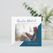 赤面と海軍のライン日付クラフトの保存 カード (スタンド正面)