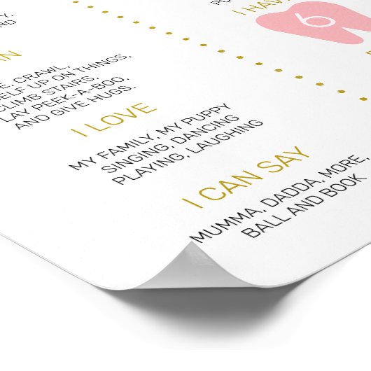 赤面と海軍の最初の誕生日マイルストーンのポスター ポスター (角)