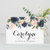 赤面と海軍の花が私の花の女の子 案内状 (スタンド正面)