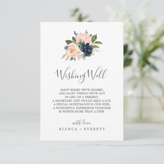 赤面と海軍の花結婚の願い井戸カード エンクロージャーカード (スタンド正面)