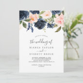 赤面と海軍の花 |の白結婚色 招待状 (スタンド正面)