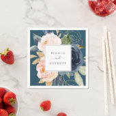 赤面と海軍の花 |ブルー結婚ズ スタンダードカクテルナプキン (インサイチュ)