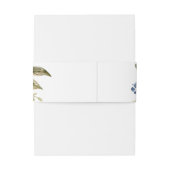 赤面と海軍の花 |白結婚色 招待状ベリーバンド (裏面例)