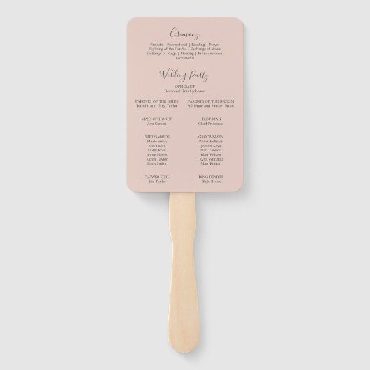 赤面と海軍の花 |白色結婚式 プログラムファン ハンドファン (裏面)