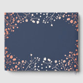 赤面と海軍フローラ赤ちゃんの息結婚の ゲストブック (裏面)