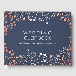 赤面と海軍フローラ赤ちゃんの息結婚の ゲストブック