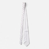 赤面と灰色の花 ネクタイ (裏面)