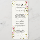 赤面と白のバラと金ゴールドのスプラッシュ メニュー (正面)