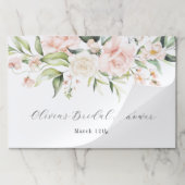 赤面と緑のブライダルシャワー ペーパーパッド (折り畳み)