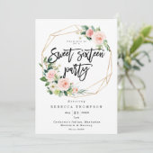 赤面と緑のボホーモダンスイート16 招待状 (スタンド正面)