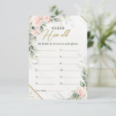 赤面と緑の金ゴールド新婦の年齢 エンクロージャーカード (スタンド正面)