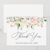 赤面と緑Thank You Note Card ノートカード (正面/裏面)