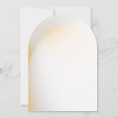 赤面と薄紫フローラ、金ゴールドクロスバプテスマの招待 招待状 (裏面)