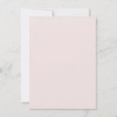 赤面と金ゴールドお洒落スクリプト結婚式招待状I 招待状 (裏面)