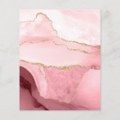 赤面と金ゴールドアゲ結婚ート チラシ (裏面)