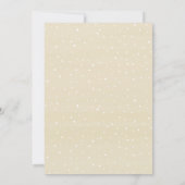 赤面と金ゴールドエレガントフローラの緑のベビーシャワー 招待状 (裏面)