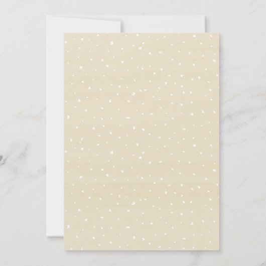 赤面と金ゴールドエレガントフローラの緑のベビーシャワー 招待状 (裏面)