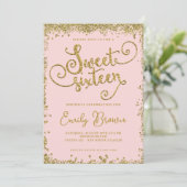 赤面と金ゴールドスイート16の招待 案内状 (スタンド正面)