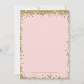 赤面と金ゴールドスイート16の招待 案内状 (裏面)